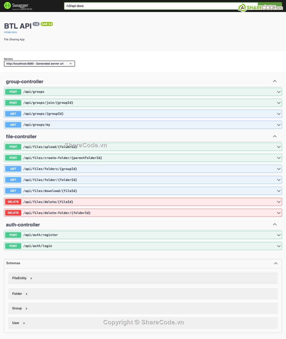 file,chia sẻ file,Java Spring,client - server